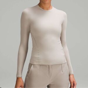 Lululemon Wundermost Ultra-Soft Nulu Crewneck Long-Sleeve Shirt XS